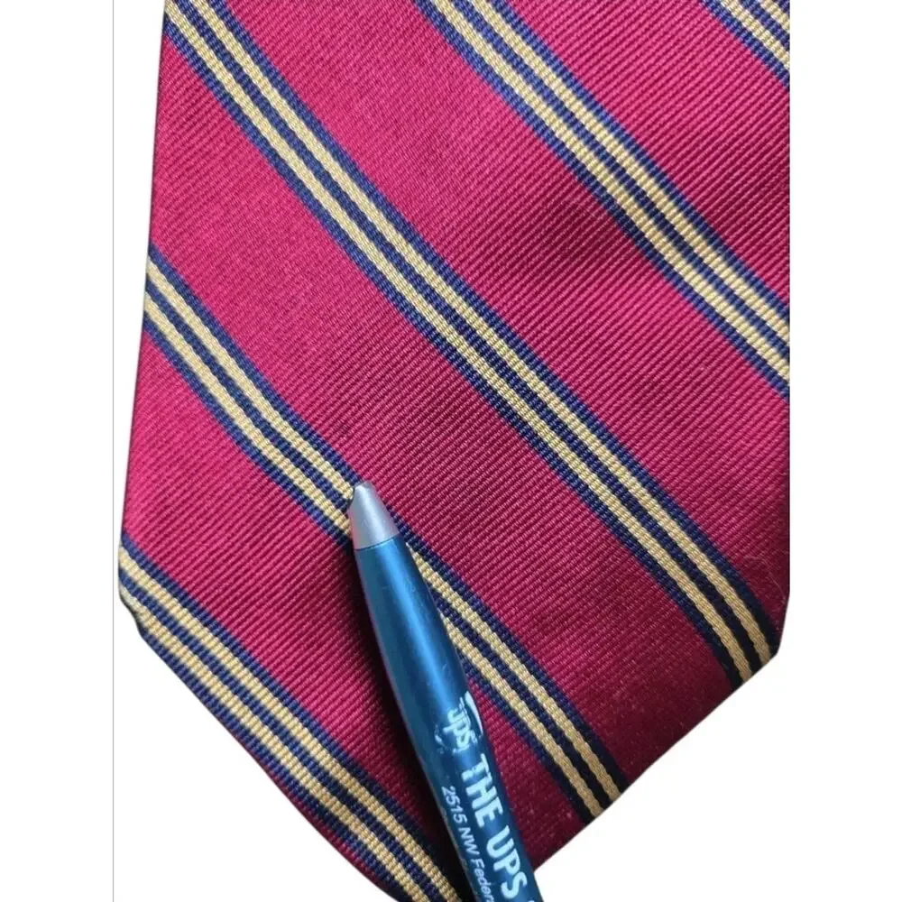 Lot 3 Brooks Brothers Makers 100% Silk Regimental Stripe Repp Neckties Preppy